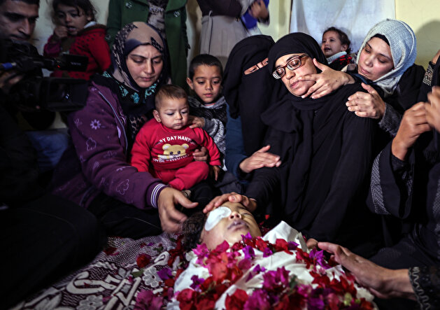 Funeral ceremony of a Palestinian in Gaza