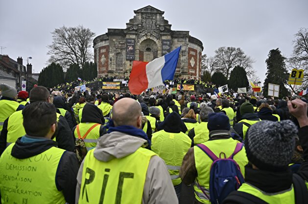 Yellow vest demonstration in Bourges