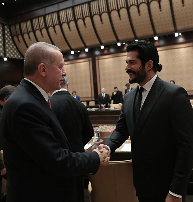 Erdoğan hosts Turkish movie stars at the Presidential Complex