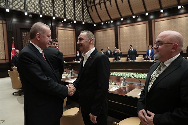 Erdoğan hosts Turkish movie stars at the Presidential Complex