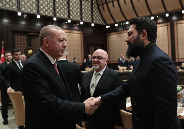 Erdoğan hosts Turkish movie stars at the Presidential Complex