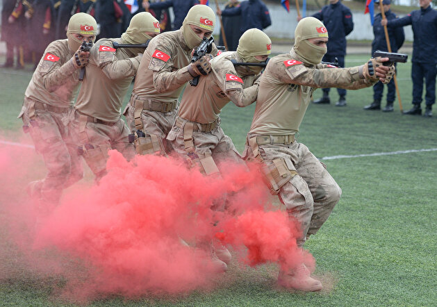 Graduation ceremony of specialized sergeants in Turkey's Karabük