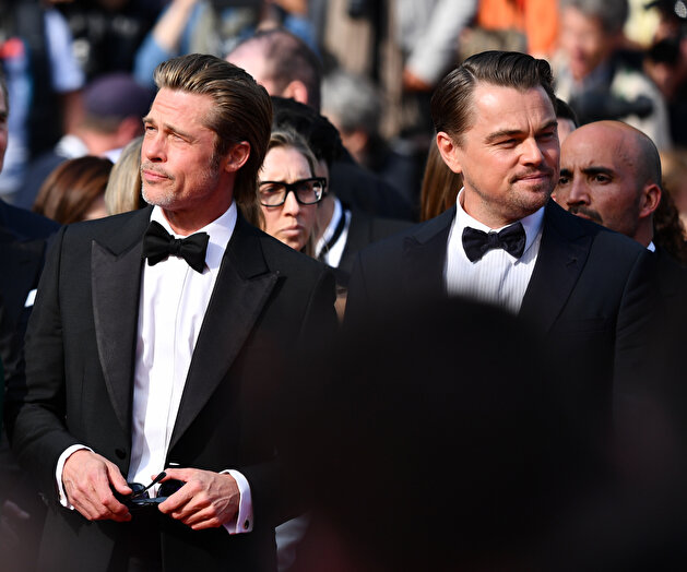 Leonardo DiCaprio and Brad Pitt attend 72nd Cannes Film Festival