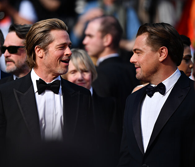 Leonardo DiCaprio and Brad Pitt attend 72nd Cannes Film Festival