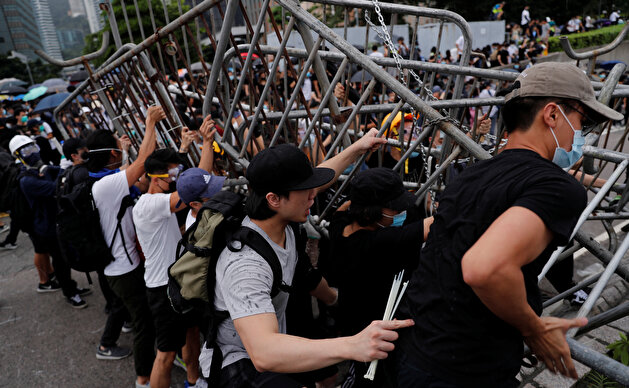 Demonstration against a proposed extradition bill in Hong Kong