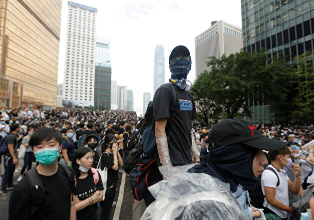 Demonstration against a proposed extradition bill in Hong Kong