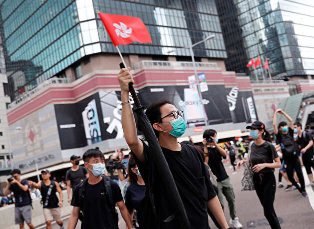 Demonstration against a proposed extradition bill in Hong Kong