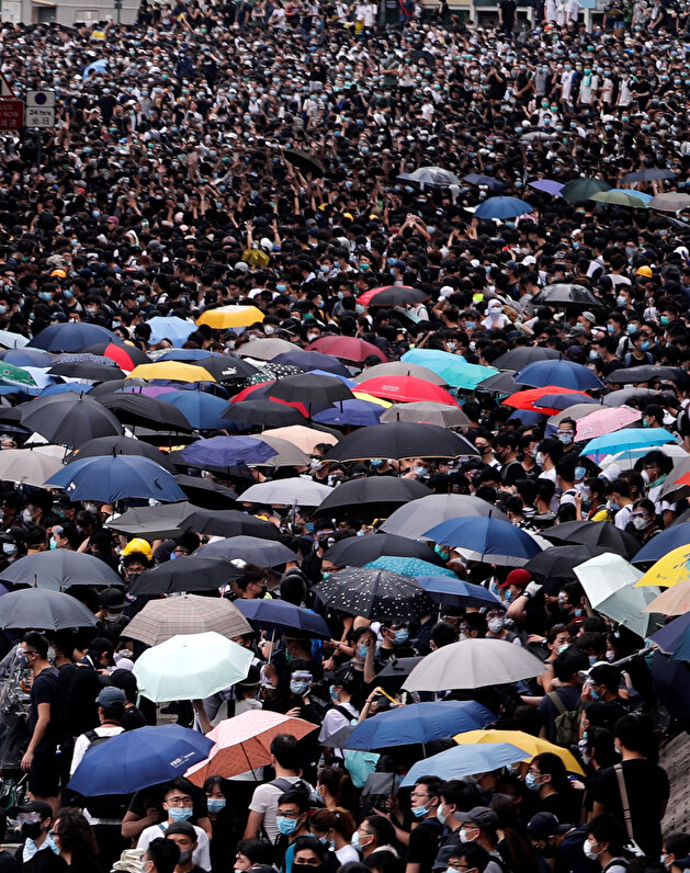 Demonstration against a proposed extradition bill in Hong Kong