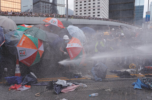 Demonstration against a proposed extradition bill in Hong Kong