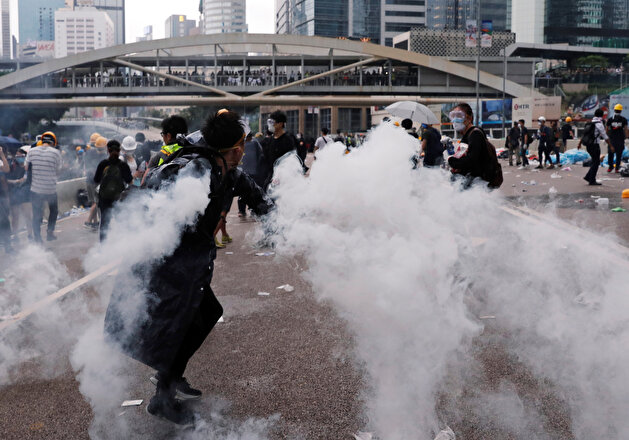 Demonstration against a proposed extradition bill in Hong Kong