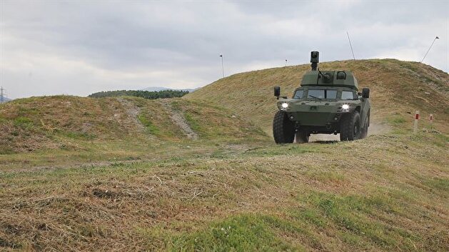 Turkey's first electric armored carrier the 'Scorpion II' starts its misions
