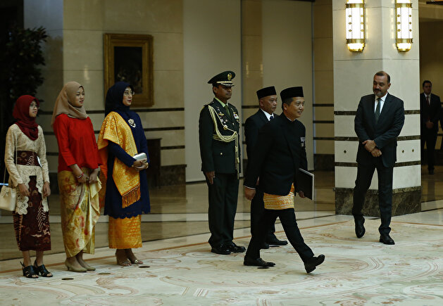 Indonesia's ambassador presents the letter of credence to Turkey's Erdoğan