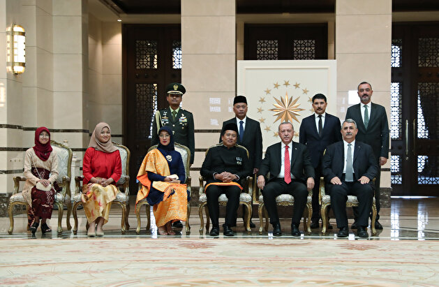 Indonesia's ambassador presents the letter of credence to Turkey's Erdoğan