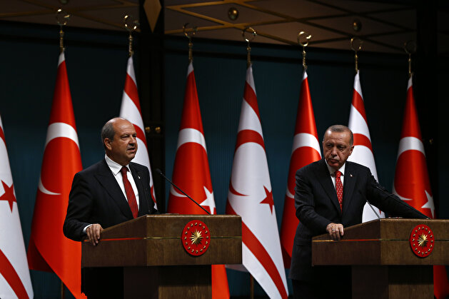 Turkish President Erdoğan, Turkish Cypriot Prime Minister Ersin Tatar joint press conference in Ankara