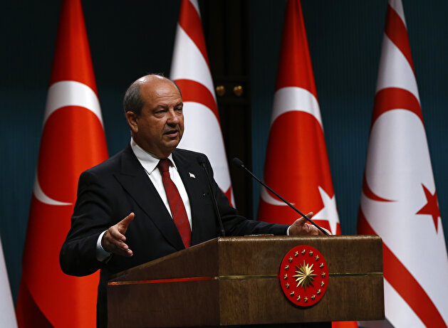 Turkish President Erdoğan, Turkish Cypriot Prime Minister Ersin Tatar joint press conference in Ankara