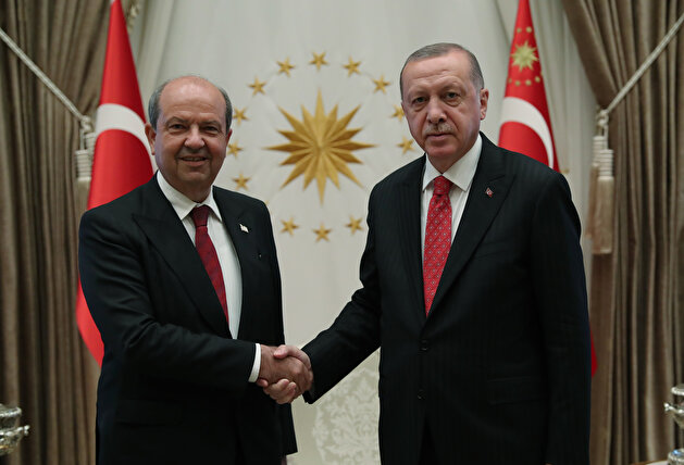 Turkish President Erdoğan, Turkish Cypriot Prime Minister Ersin Tatar joint press conference in Ankara