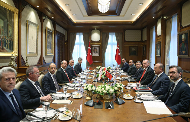 Turkish President Erdoğan, Turkish Cypriot Prime Minister Ersin Tatar joint press conference in Ankara