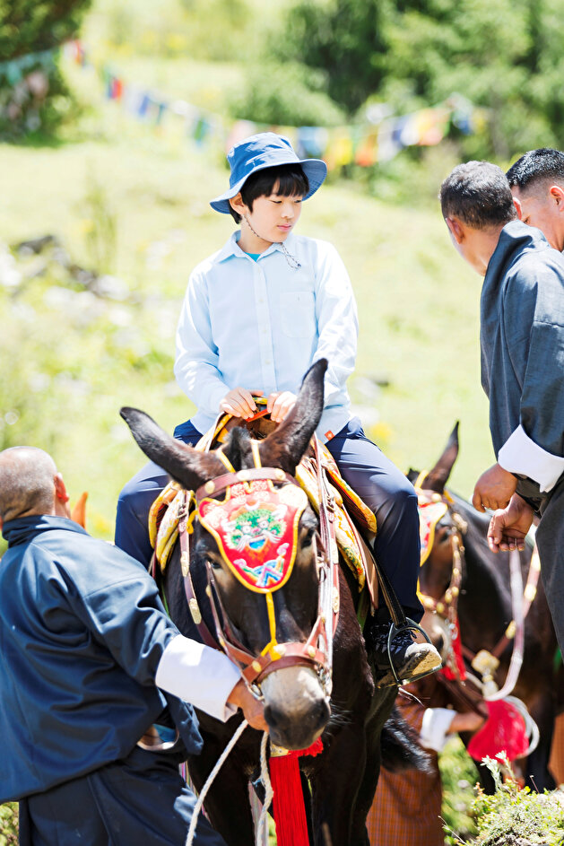 Japan Prince Hisahito, the son of Crown Prince Akishino and Crown Princess Kiko, in Bhutan