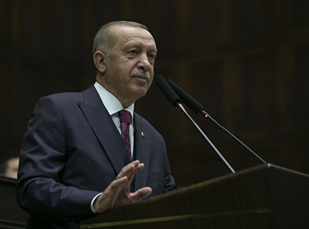 Turkish President Erdoğan attends a meeting of his ruling AK Party in Ankara