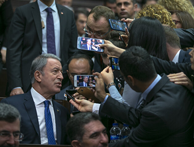 Turkish President Erdoğan attends a meeting of his ruling AK Party in Ankara