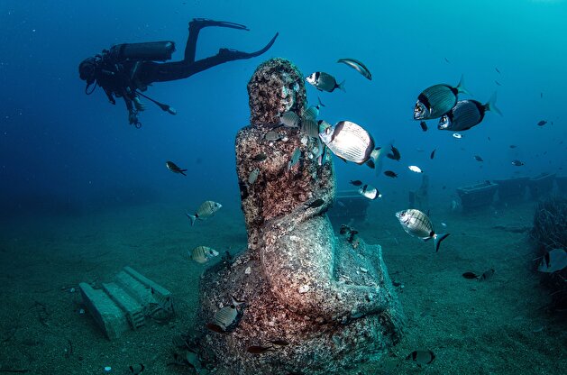 Turkey's first underwater museum 'Side Underwater Museum'