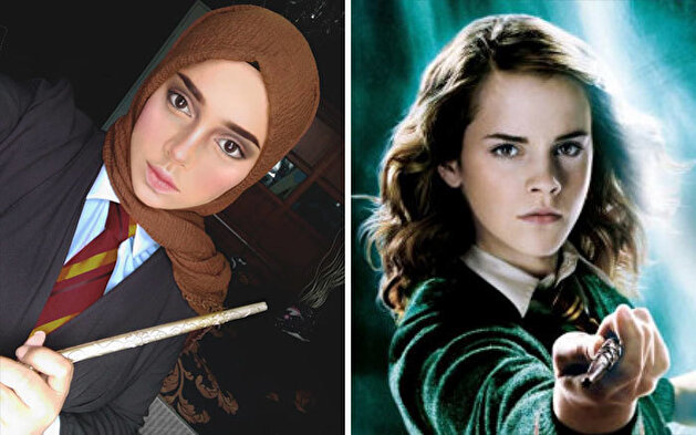 The magician of make-up: Muslim woman in hijab magically transforms herself
