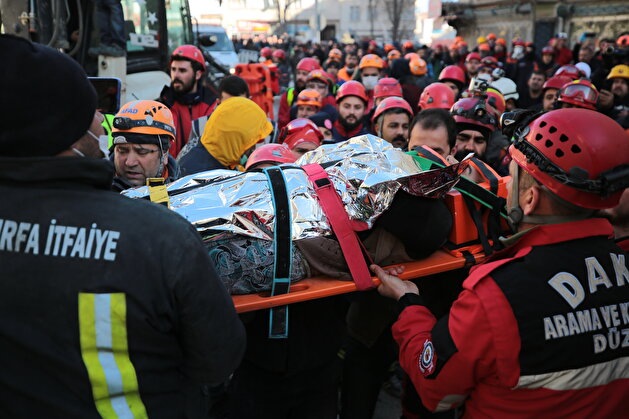 Earthquake aftermath in the eastern Turkish city of Elazığ