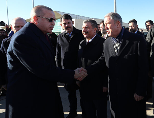 Turkey's President Erdoğan in quake-hit eastern Turkish province