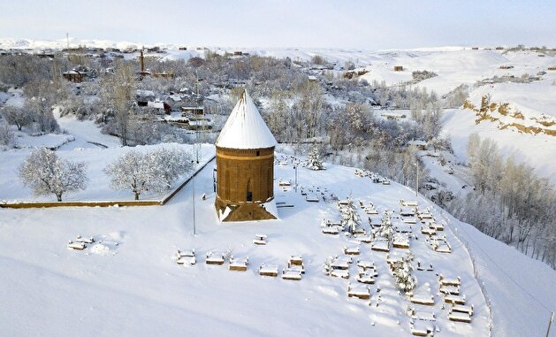 Snow turns Turkey's historical Ahlat into winter wonderland