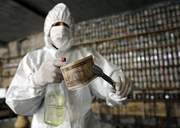 Museum owner disinfects 4 tons of money in SE Turkey