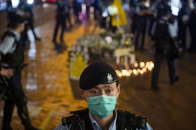 Vigil for Deceased Protestor in Hong Kong Amid Coronavirus Pandemic