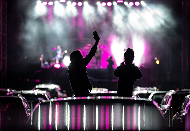 Drive-in concert in the Czech Republic
