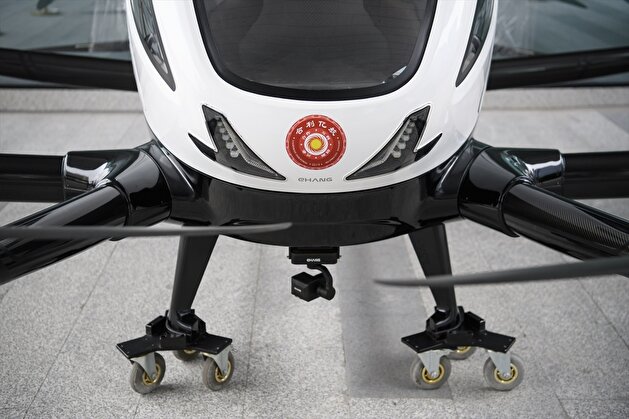 The world's first passenger-carrying drone display in Guangzhou