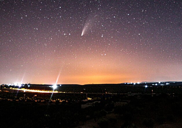 View of Comet Neowise from Syria's Idlib