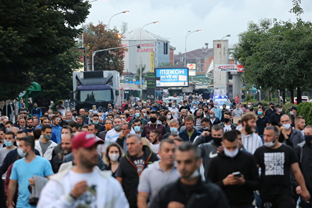 Protest against the electricity price hike in Skopje