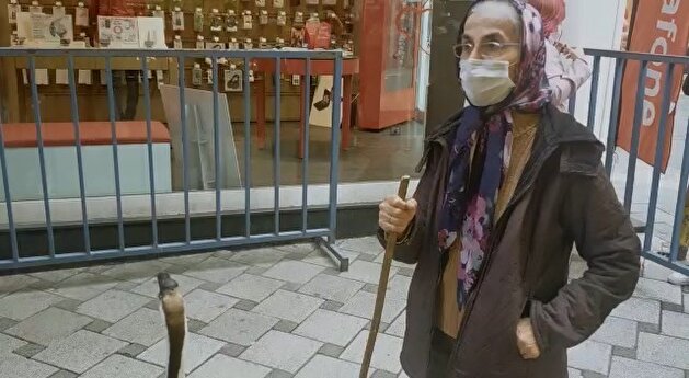 بالصور.. مشهد على غير العادة: إوزة ترافق عجوزًا تركية!