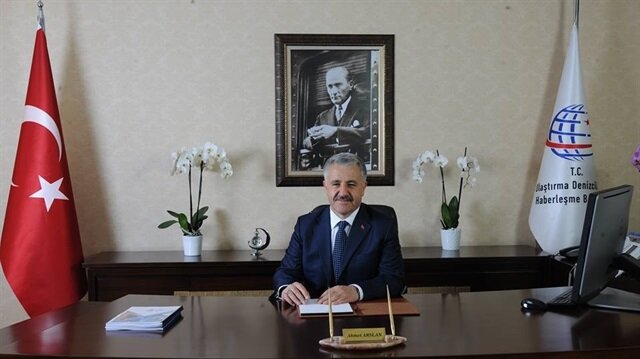 Ulaştırma, Denizcilik ve Haberleşme Bakanı Ahmet Arslan