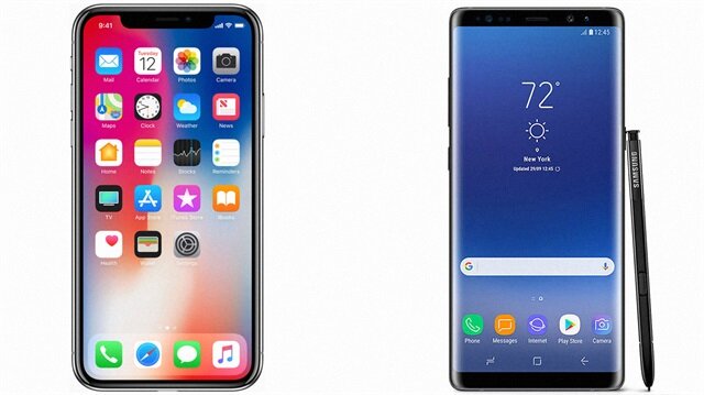 iPhone X ve Galaxy Note 8