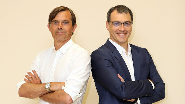 Phillip Cocu ve Damien Comolli'nin ilk günlerinden bir fotoğraf.