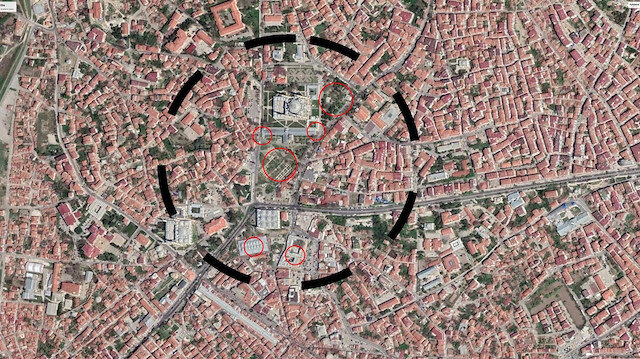 Edirne merkez alanı, 04.03.2019 hava fotoğrafı.