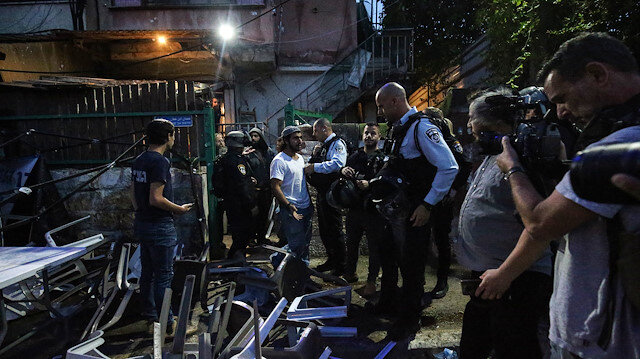 Yahudi yerleşimcilerin saldırıları sonrasında Filistinlilerin dağılan iftar sofraları.