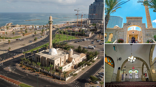 Osmanlı İmparatorluğu'nun tarihî Filistin'in Yafa kentinde inşa ettiği Hasan Bey Camii, günümüzde, etrafına yüksek binaların ve otellerin inşa edildiği Tel Aviv’in merkezinde yer alıyor.