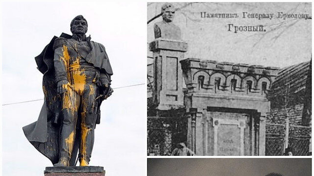 Stavropol Krayı'na bağlı Mineralnıye Vodı şehrindeki Aleksey Yermolov heykeli sık sık Kuzey Kafkasyalıların öfkesinden nasibini alıyor.