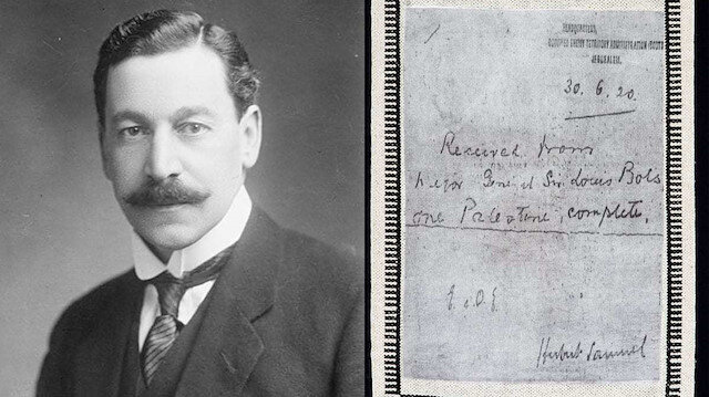 30 Haziran 1920'de, Filistin topraklarındaki İngiliz askerî yönetimi, sivil erkana devredildi. İşlem, Filistin'in ilk genel valisi Herbert Samuel'e ulaştırılan küçük bir makbuzla tamamlandı.
