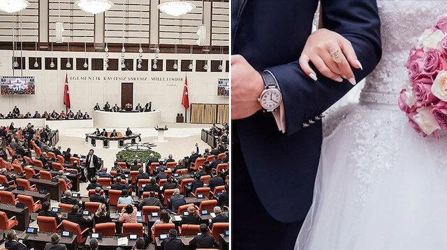 Evleneceklere 2 yıl geri ödemesiz kredi TBMM'ye sunuldu.