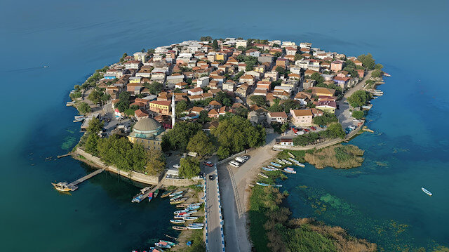Gölyazı drone görseli.