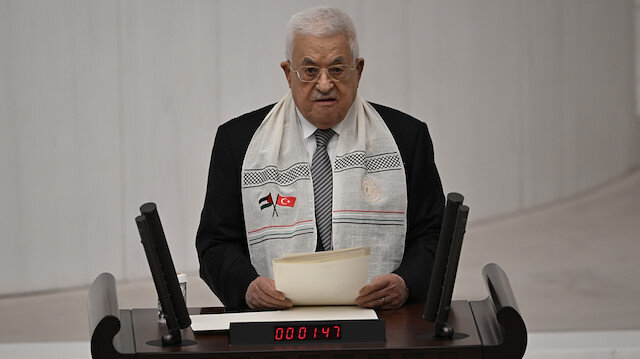 Filistin Devlet Başkanı Abbas, TBMM'de