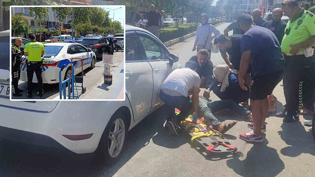 10 metrede iki kaza yaptı