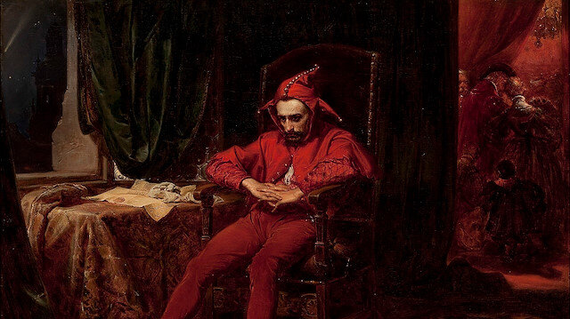 Jan Matejko, Stańczyk (1862), Ahşap üzerine yağlı boya, 120 cm × 88 cm 