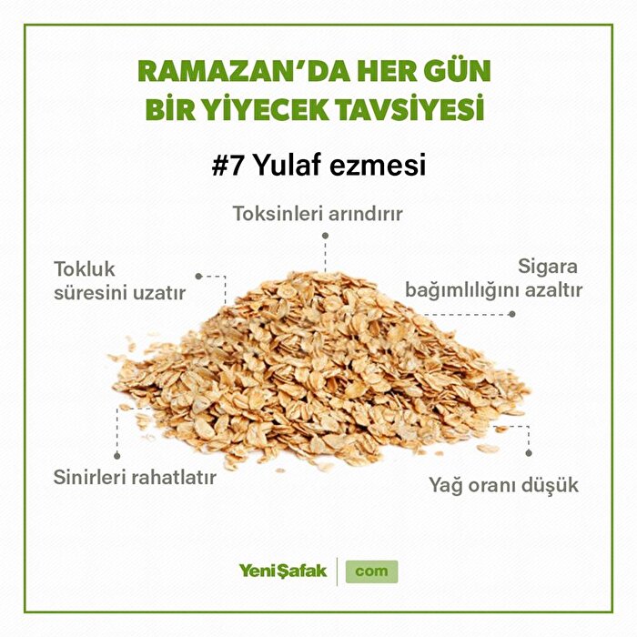 Tok tutan besin: Yulaf